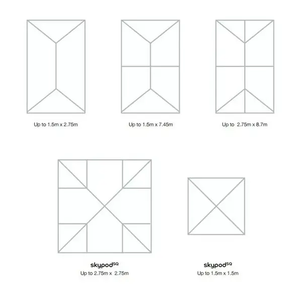 Skypod Roof Lantern - Design Options
