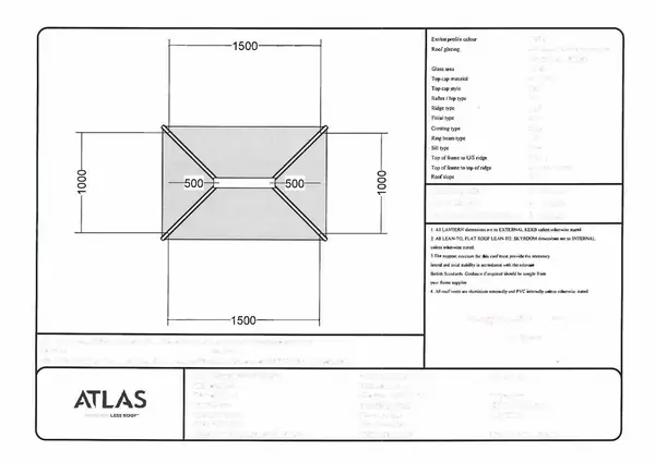 Atlas Aluminium Roof Lantern - Image 16