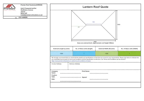 Korniche Aluminium Roof Lantern - Image 14